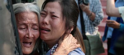 홍수 피해 할머니에게 ‘도로 교통법 위반’